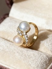 585er modernen ring mit - 585er,