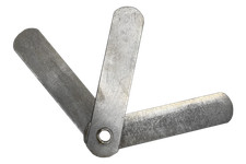 Feeler gauge sheet thickness