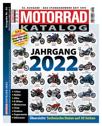 Motorrad katalog jahrgang 2022 - motorrad,