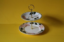 zauberhafte zweistöckige Etagere Teller Villeroy und Boch Wildrose 102315