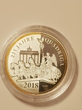 Die Höhe Punkte des Jahres 2018, 225 Jahre Quadriga, 999 Silber, st.