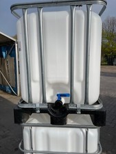 600 L Wassertank , IBC Container , Regentonne ,Neue weiße Blase