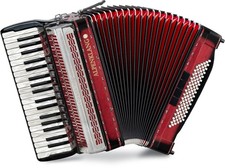 B-WARE Alpenklang Pro IV 96 CM Shadow Red Akkordeon 96 Bass 4-chörig a Mano