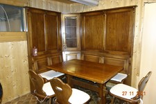 Essecke 140 x 180, Tisch 85 x 120 braun antik, Selbstabholer, Gesamt 200,-€