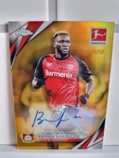 Topps Chrome Victor Boniface Auto 37/50 Bayer Leverkusen Bundesliga 2024-25
