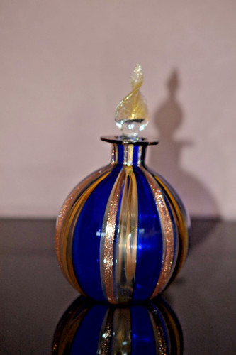 Murano parfumflasche gold - murano,
