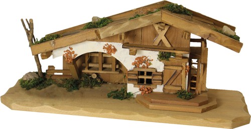 Krippenstall aus holz - krippenstall,