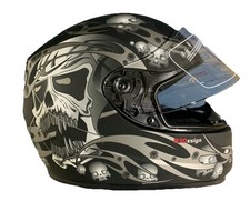 Viper Rs 44 Motorradhelm Skull Helm Motorrad XL