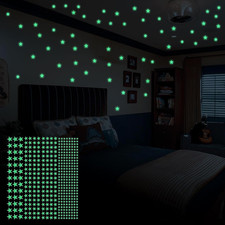 Leuchtsterne Wandaufkleber 420 Stück Fluoreszierend Selbstklebend Kinderzimmer