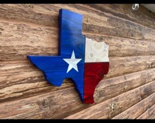 Texas Zustand Flagge Ausgeschnitten Wand Dekoration, Verkohlt Flagge, Rustikal