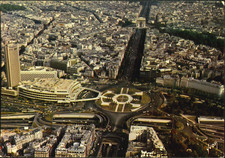France - Paris - Aerial View - La Place de la Porte Maillot