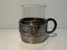 kleiner Kaffeeglashalter oder Teeglashalter Glashalter Glas Podstakannik