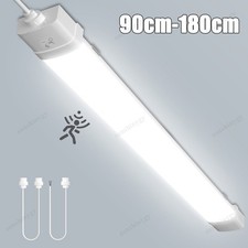 90/120cm LED Feuchtraumleuchte Wannenleuchte Röhre mit Bewegungsmelder 30W/40W