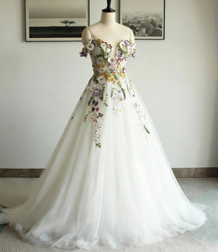 Garten hochzeit brautkleid - garten,