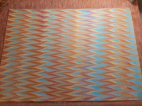 Schönes hand marmorpapier - schönes,