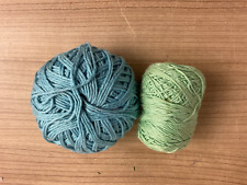 2 Rollen Häkelgarn  -grün und blau - siehe Bild