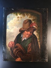 Öl auf Holz  / flämischer Maler 18. - 19. Jhd / ähnlich Adriaen van Ostade