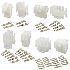 Mehrfachsteckverbinder Steckverbinder Set 2/4/6/12 Pol Stecker+Buchse Crimp-Set