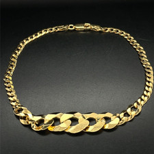 PANZERARMBAND AUS 925/-SILBER GELBVERGOLDET SCHMUCKJAGD