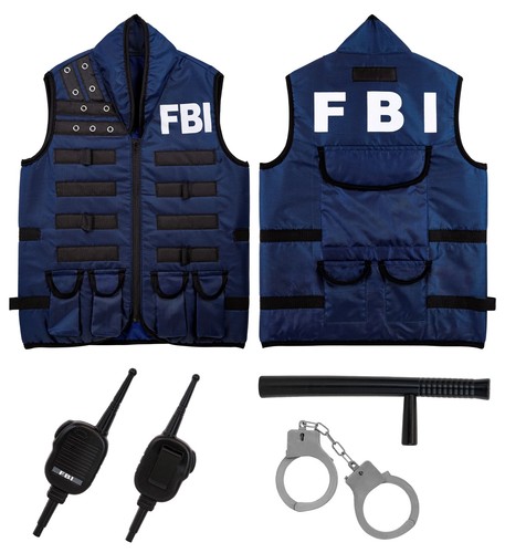 Fbi kostüm kinder set mit - kostüm,