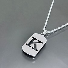 Stilvolle buchstaben halskette - buchstaben,