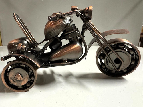 Deko motorrad aus metall - aus,