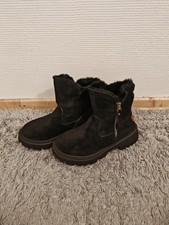 Damen Winterschuhe / gefütterte Stiefel / Boots / Gr.38 / schwarz / dicke Sohle