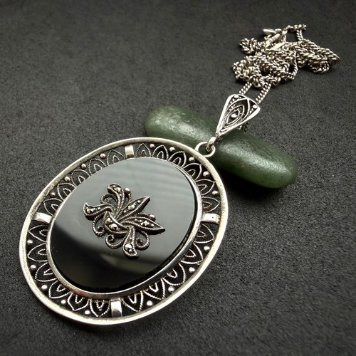 Jugendstil collier 835 - collier,