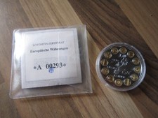 10 Jahre Euro, Münze, Medaille, Gold/Silber veredelt mit Zertifikat PP limitiert