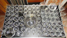 Treveris Glas, Gläser, Bowle, Kanne, Schüsseln, Vase handgeschliffen