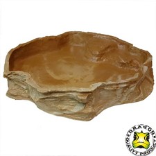 Hochwertige Terrarium Felsschale Futterschale Wasserschale  -  Granit-Sand-Lava