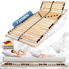 7-Zonen Lattenrost Kopfteil verstellbar ERGO 80x200 90x200 100x200 Mittelband
