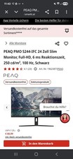 Peaq - Monitor mit Microsoft-