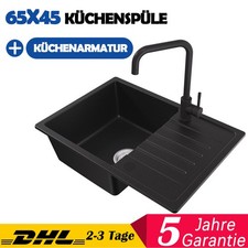 65x45 cm Granit Küchenspüle