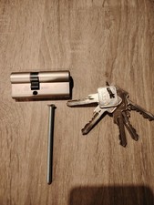 **ABUS Schließzylinder Profilzylinder  2,5 X 3,5  cm mit 5 Schlüsseln **