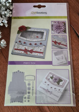 CraftEmotions Dies Merci Box Stanzformen Geschenke Danke Box Schachtel 8x8x1 cm