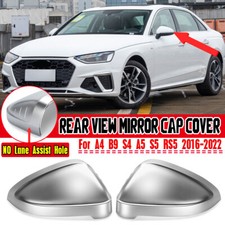 Chrom Spiegelkappe Abdeckung Für Audi A4 B9 S4 A5 S5 RS5 2016-22 Ohne Side Assit