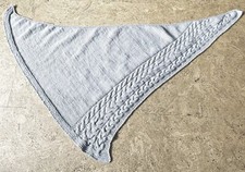 ? DREIECKSTUCH / GROSSES HANDGESTRICKTES TUCH/ STOLA, SCHULTERTUCH, UNIKAT ?