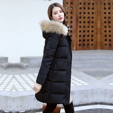 Damen Daunenjacke lang Winter