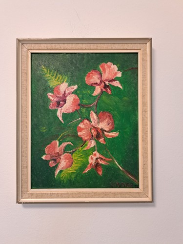 Vintage gemälde blumenmotiv - vintage,