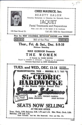 The women playbill lois - the,
