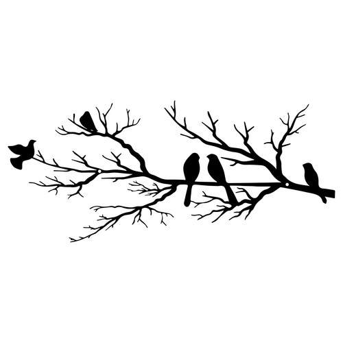 Wanddekoration vögel metall - wanddekoration,
