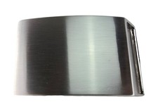Buckle Gürtelschließe Gürtelschnalle 4,5 cm plain silber für Wechsel-Gürtel
