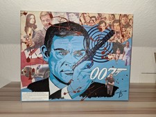 James Bond 007 Bild auf Leinwand- Street Art - Connery,Moore,Craig,Dalton