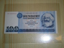 Banknote DDR 100 Mark Karl