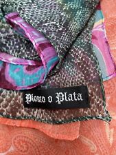 Plomo o Plata Schal Tuch Mischfarben Top Zustand