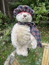STEIFF TEDDYBÄR WEISS MOHAIR