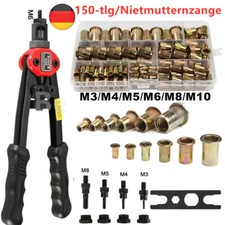150tlg Einnietmuttern M3-M8