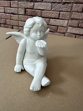 sitzender Engel Bisquittporzellan weiß Rosenthal studio-haus Porzellan 14cm groß
