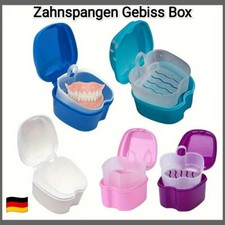 Dental Box Zahnprothesenbecher Zahnspangen Becher Zahnprothesenbehälter Gebiss ✔
